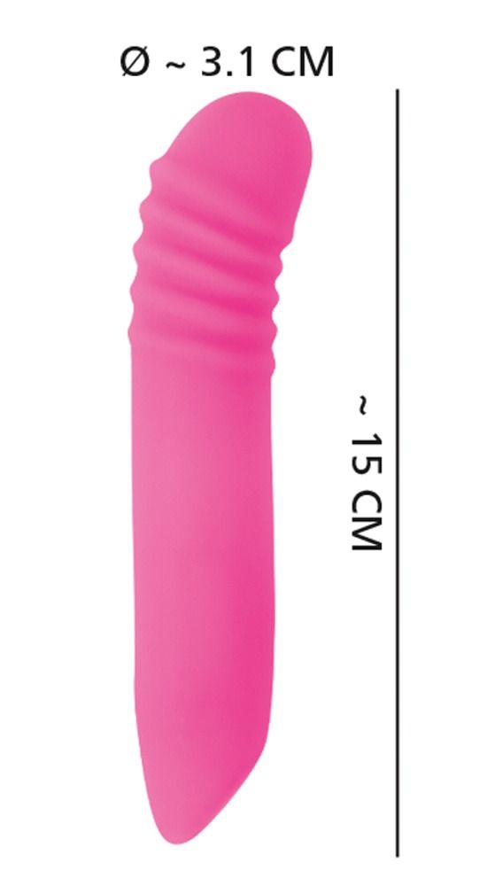 You2Toys - Flashing Mini Vibe - akkus, világító vibrátor (pink)