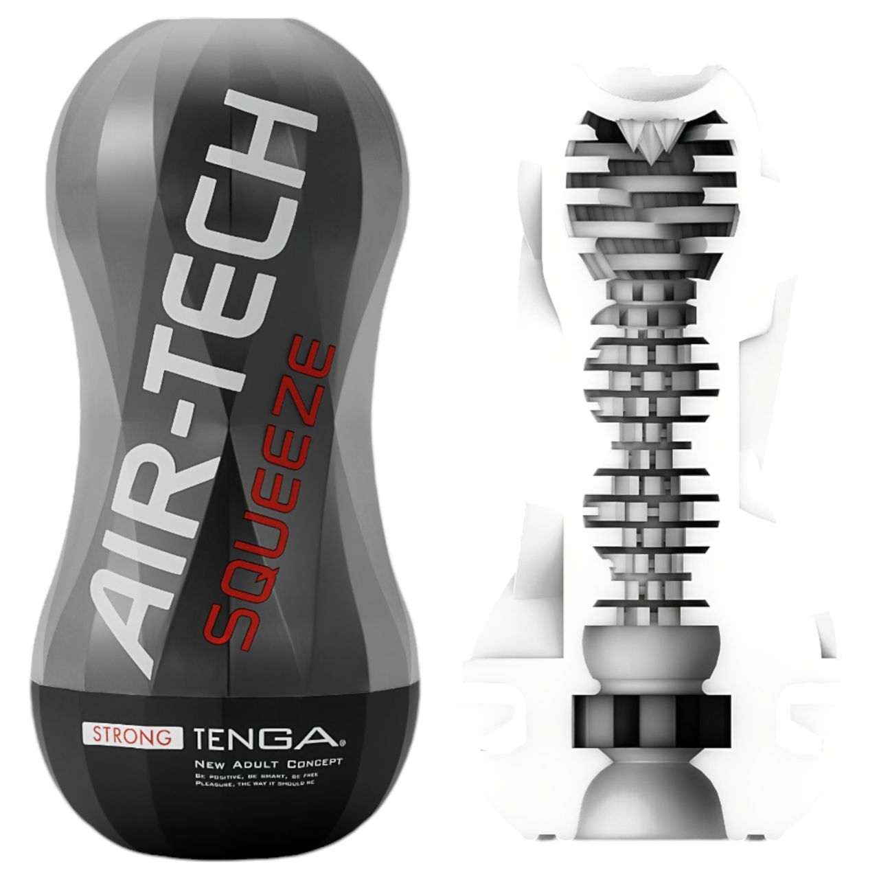 TENGA Air-Tech Squeeze Strong - szívó maszturbátor (fekete) TENGA Air-Tech Squeeze Strong - szívó maszturbátor (fekete)