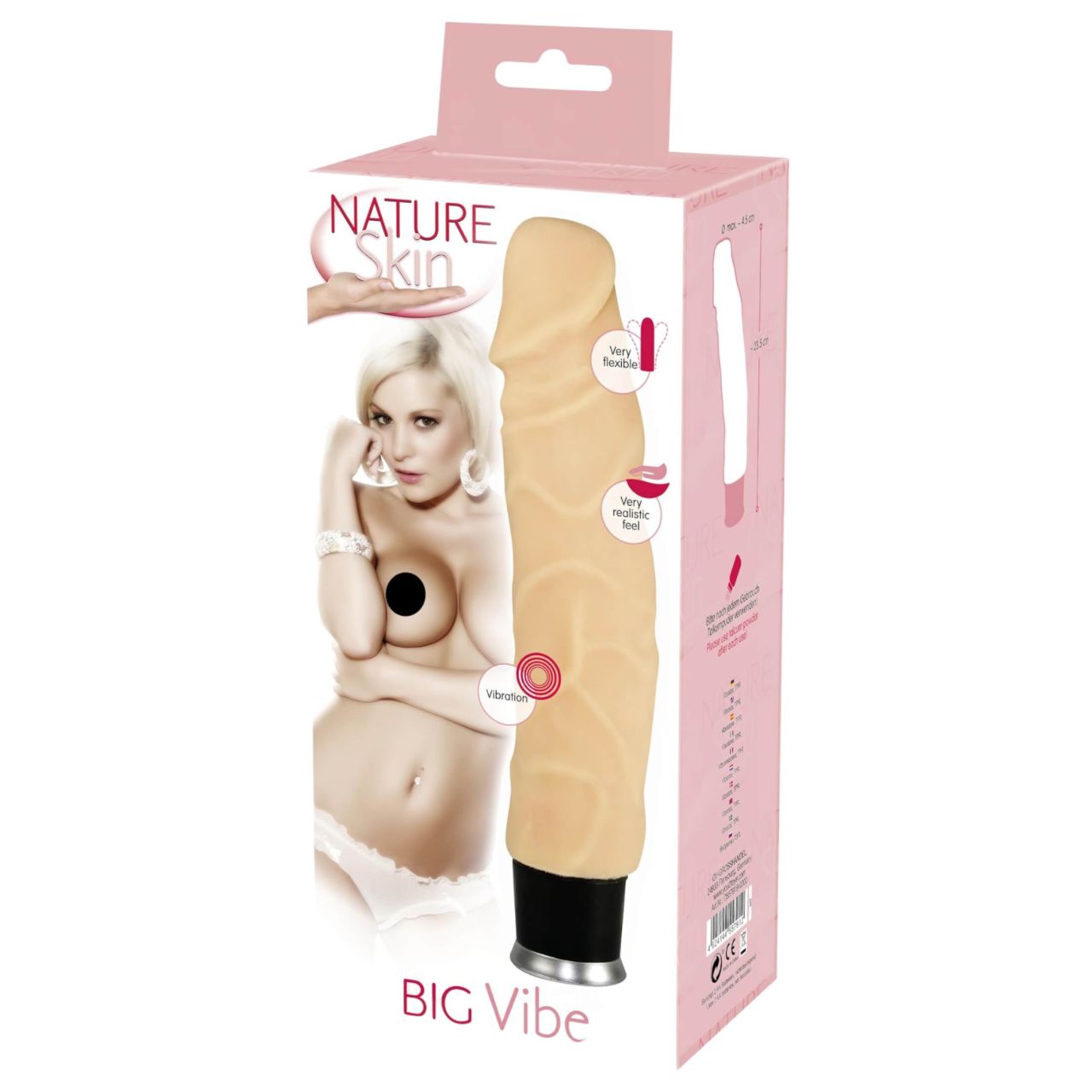 Nature Skin - élethű vibrátor - natúr (23cm) Nature Skin - élethű vibrátor - natúr (23cm)