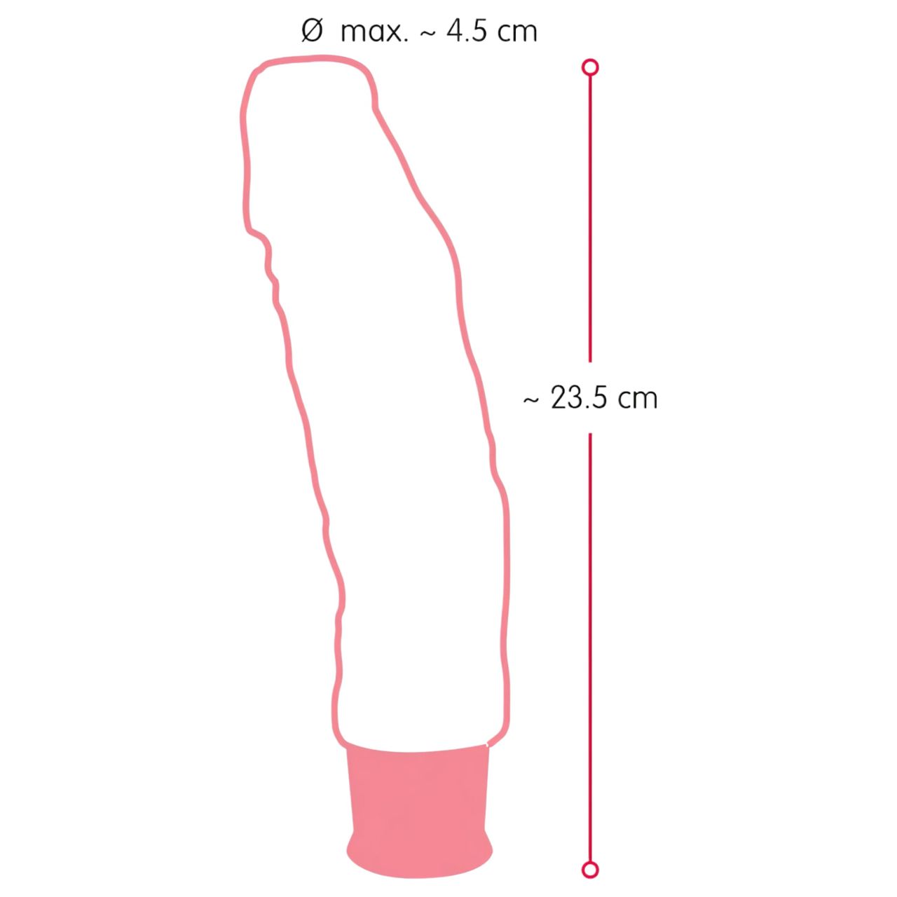 Nature Skin - élethű vibrátor - natúr (23cm) Nature Skin - élethű vibrátor - natúr (23cm)