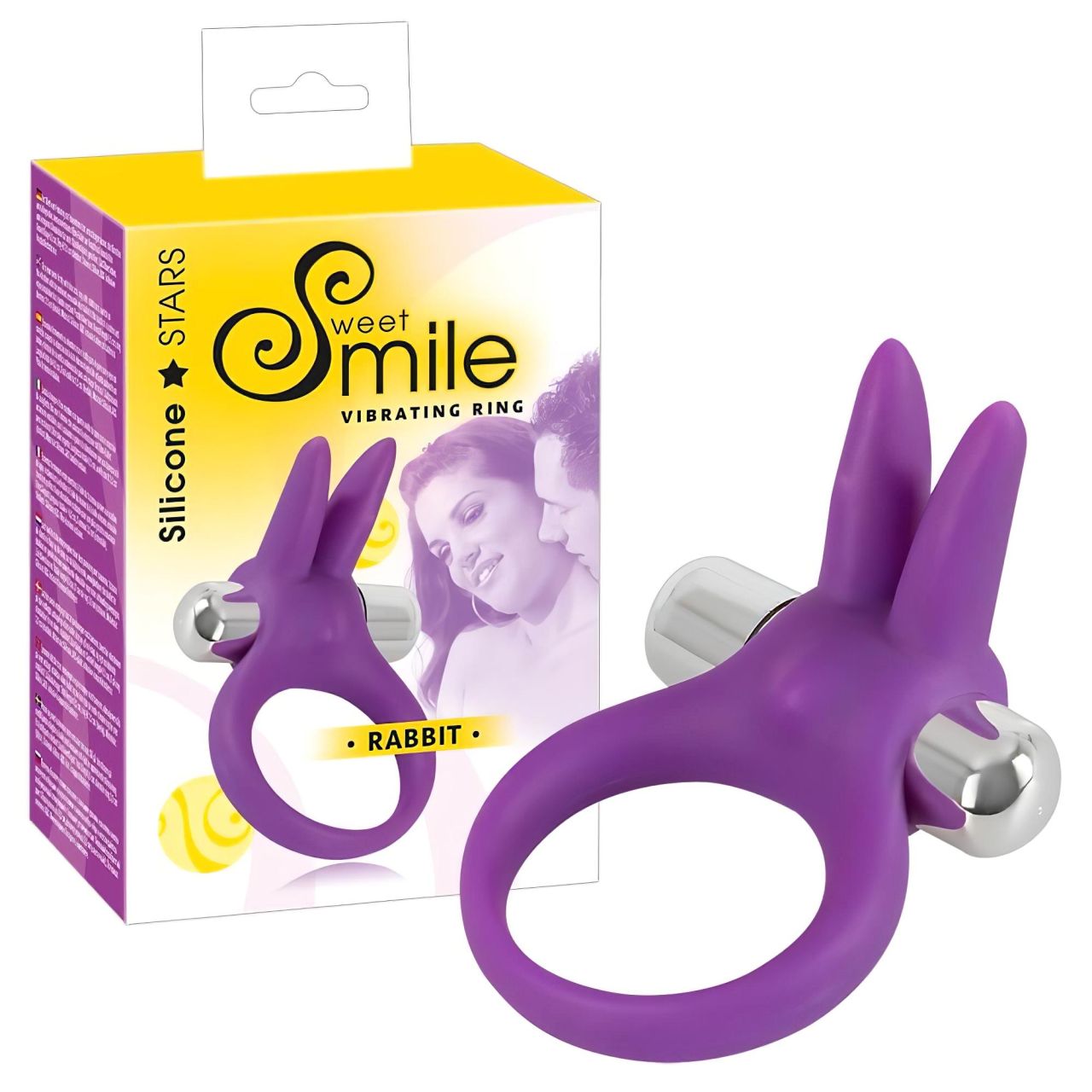 SMILE Rabbit - vibrációs péniszgyűrű (lila) SMILE Rabbit - vibrációs péniszgyűrű (lila)