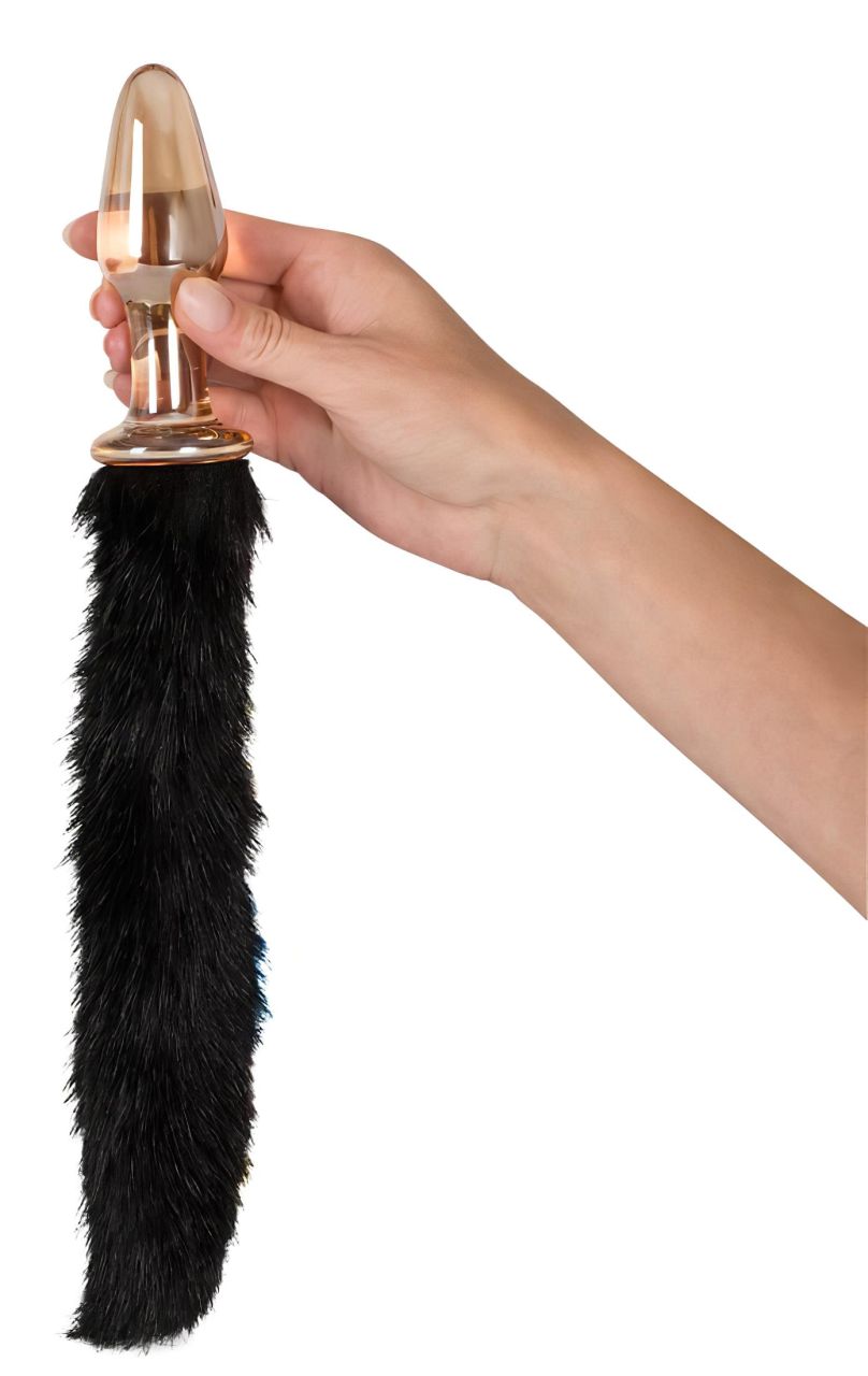 You2Toys - Üveg anál plug cicafarokkal You2Toys - Üveg anál plug cicafarokkal