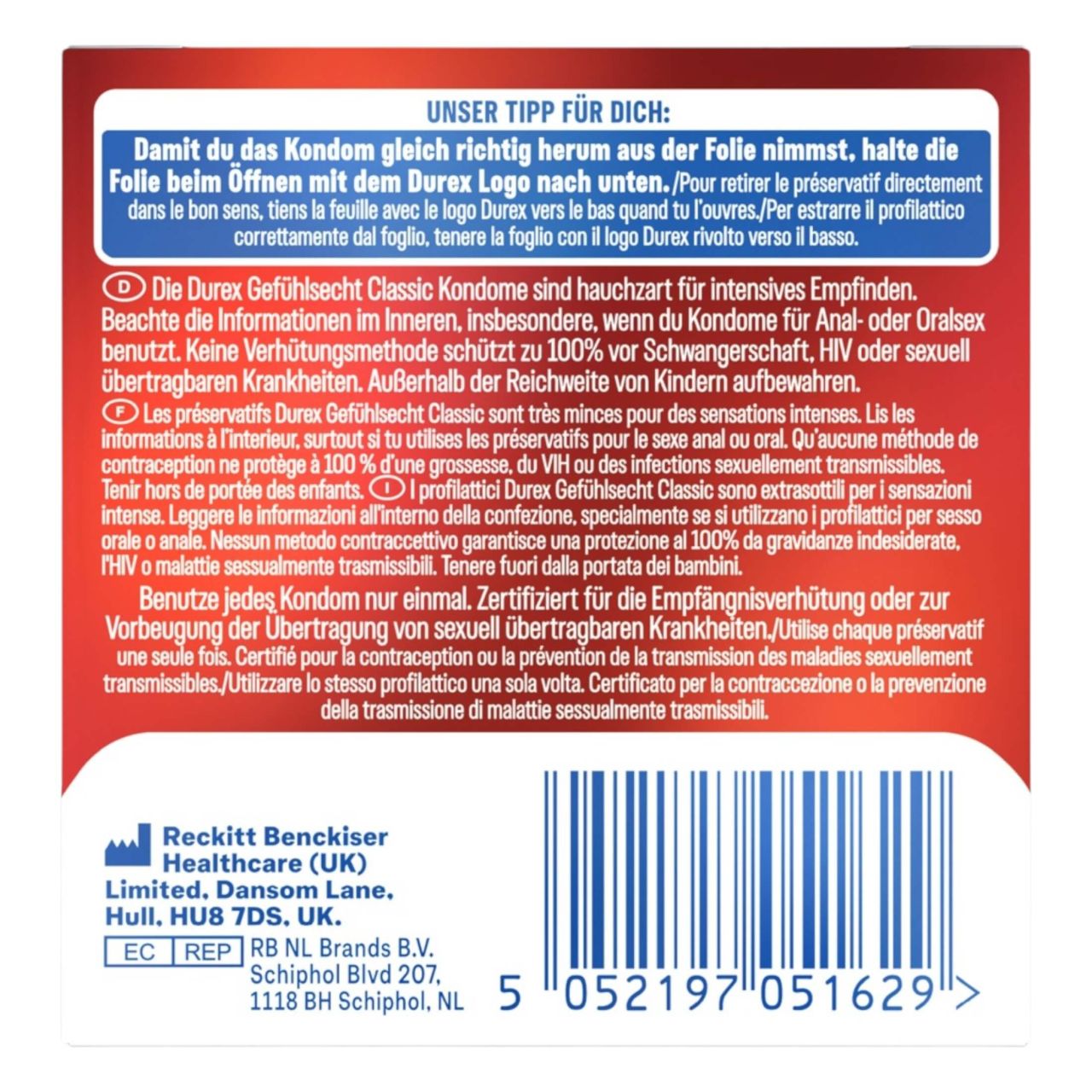 Durex Feel Thin - élethű érzés óvszer (3db) Durex Feel Thin - élethű érzés óvszer (3db)