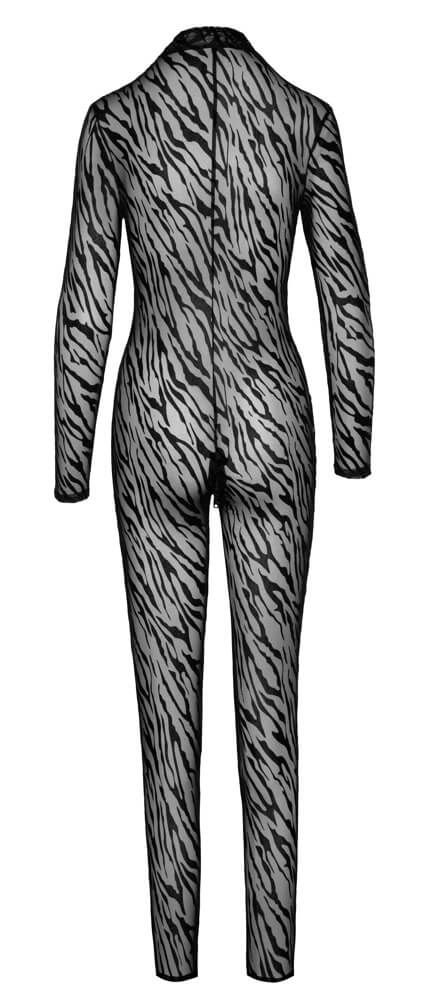 / Noir - tigriscsíkos, hosszú overall (fekete)