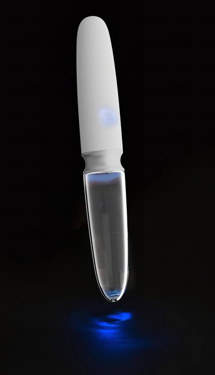 / Liaison Straight - akkus, LED vibrátor (átlátszó-fehér) / Liaison Straight - akkus, LED vibrátor (átlátszó-fehér)