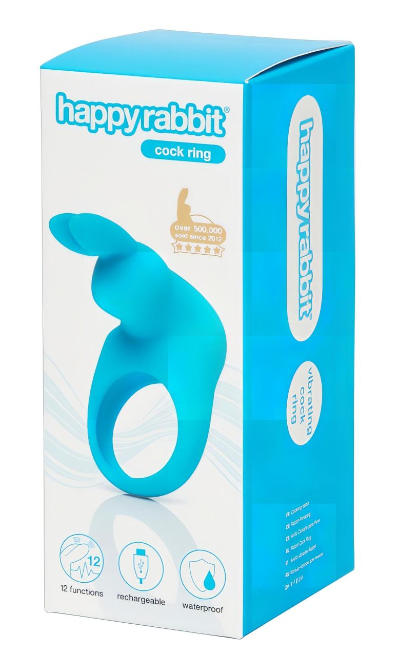 Happyrabbit Cock - akkus vibrációs péniszgyűrű (kék) Happyrabbit Cock - akkus vibrációs péniszgyűrű (kék)
