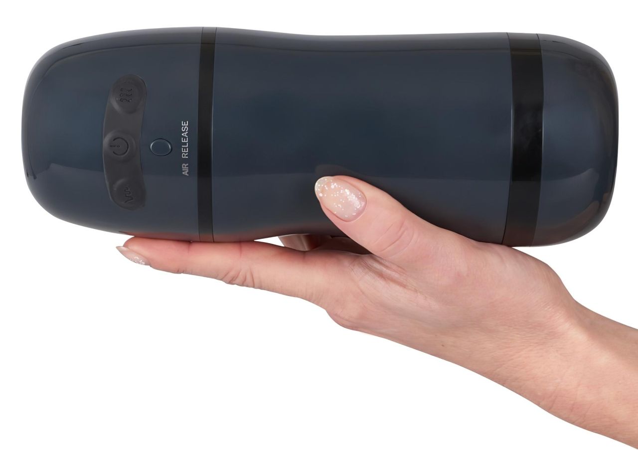 Rebel - 2in1 szívó, vibráló maszturbátor (fekete) Rebel - 2in1 szívó, vibráló maszturbátor (fekete)