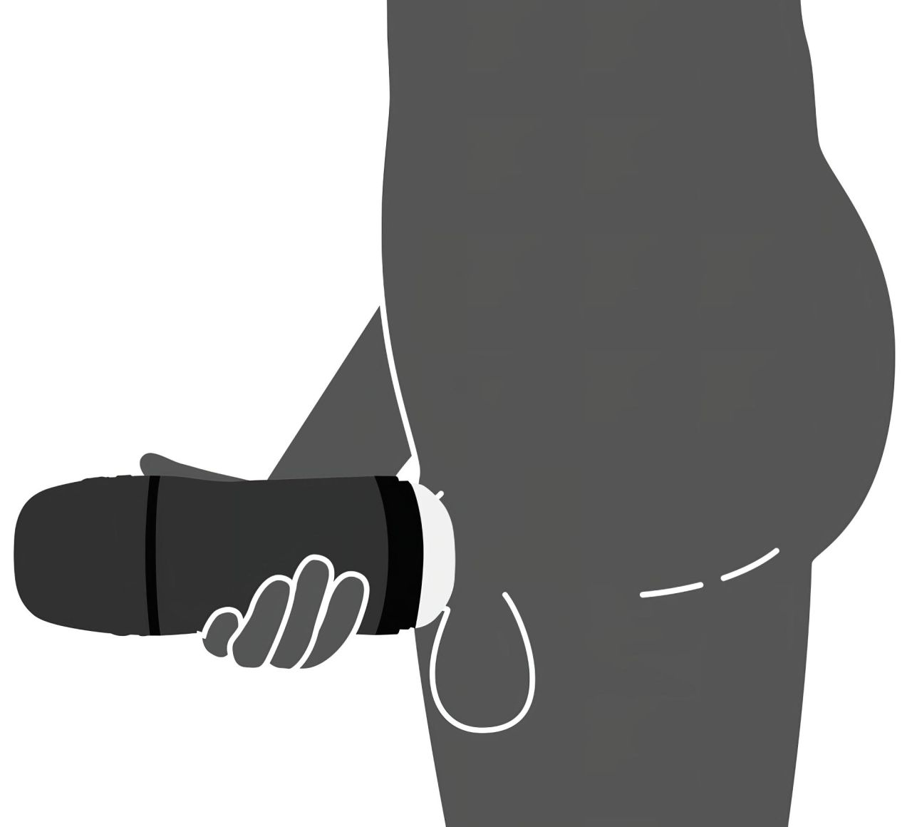 Rebel - 2in1 szívó, vibráló maszturbátor (fekete) Rebel - 2in1 szívó, vibráló maszturbátor (fekete)