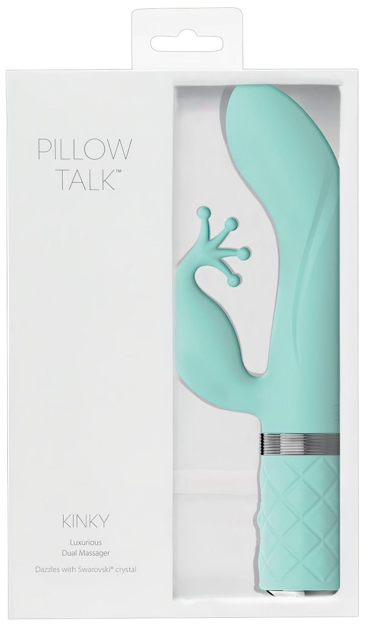 Pillow Talk Kinky - akkus, 2 motoros G-pont vibrátor (türkiz) Pillow Talk Kinky - akkus, 2 motoros G-pont vibrátor (türkiz)
