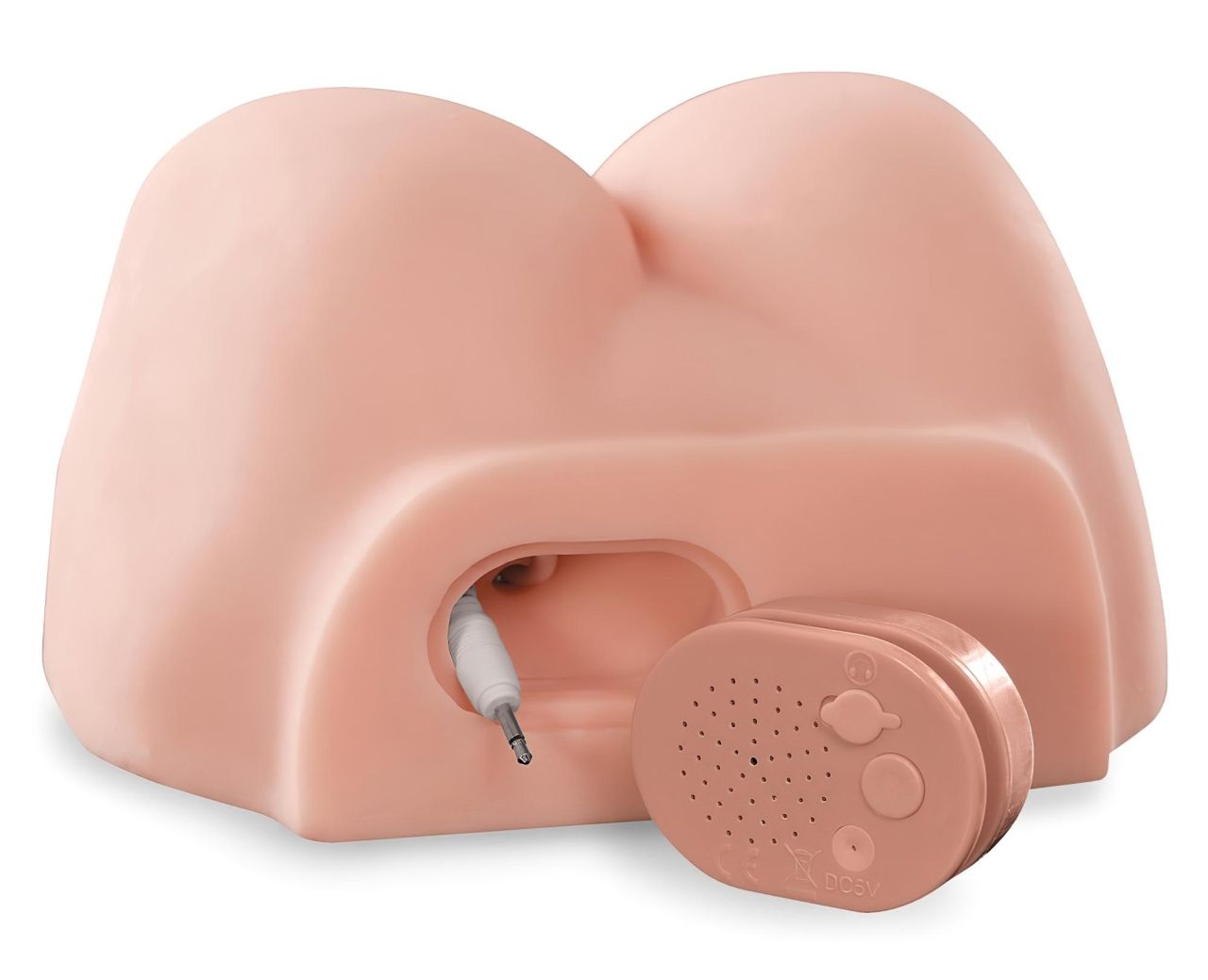 PDX Dirty Talk - élethű műpopsi torzó dildóval (natúr)