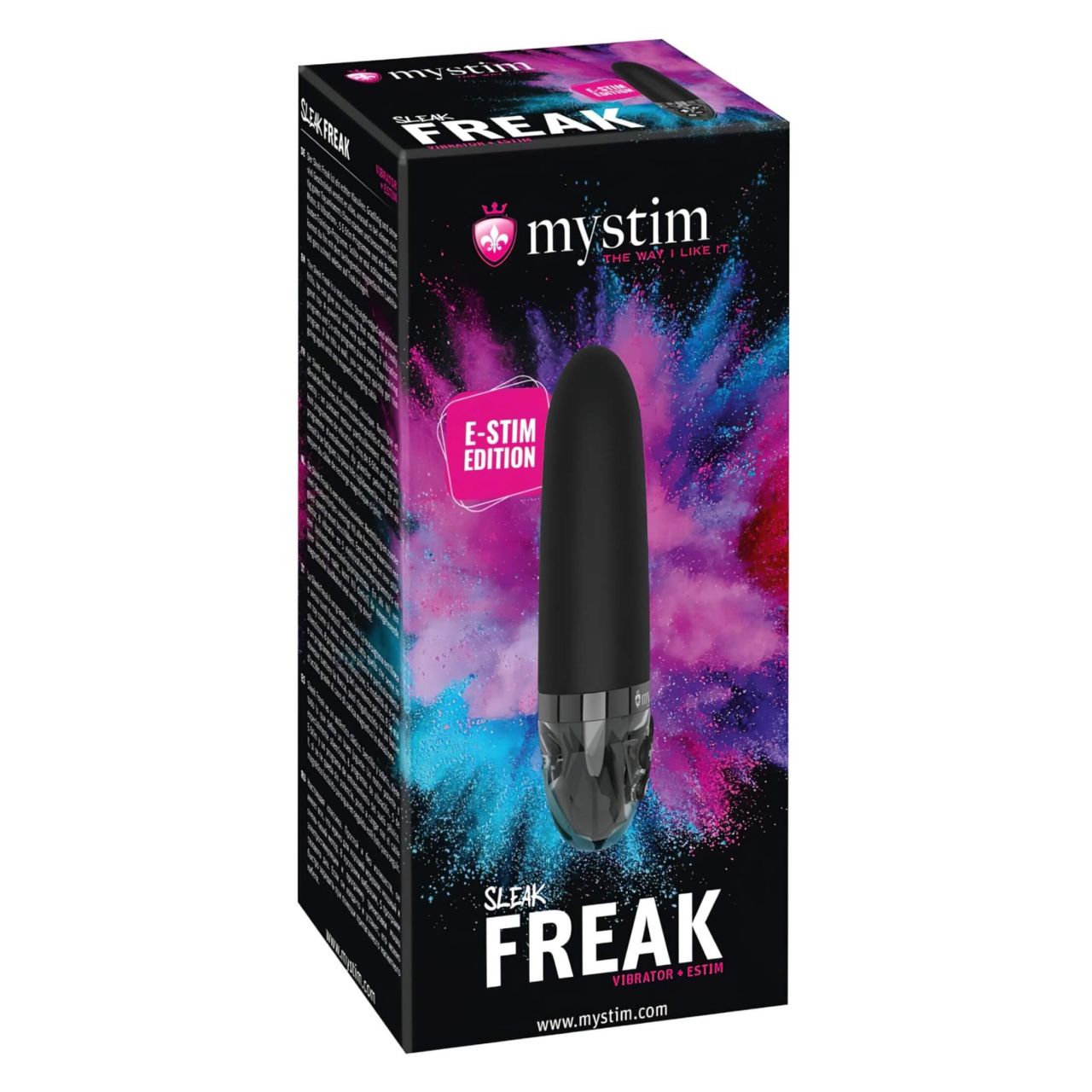 mystim Sleak Freak E-Stim - akkus, elektro rúdvibrátor (fekete) mystim Sleak Freak E-Stim - akkus, elektro rúdvibrátor (fekete)