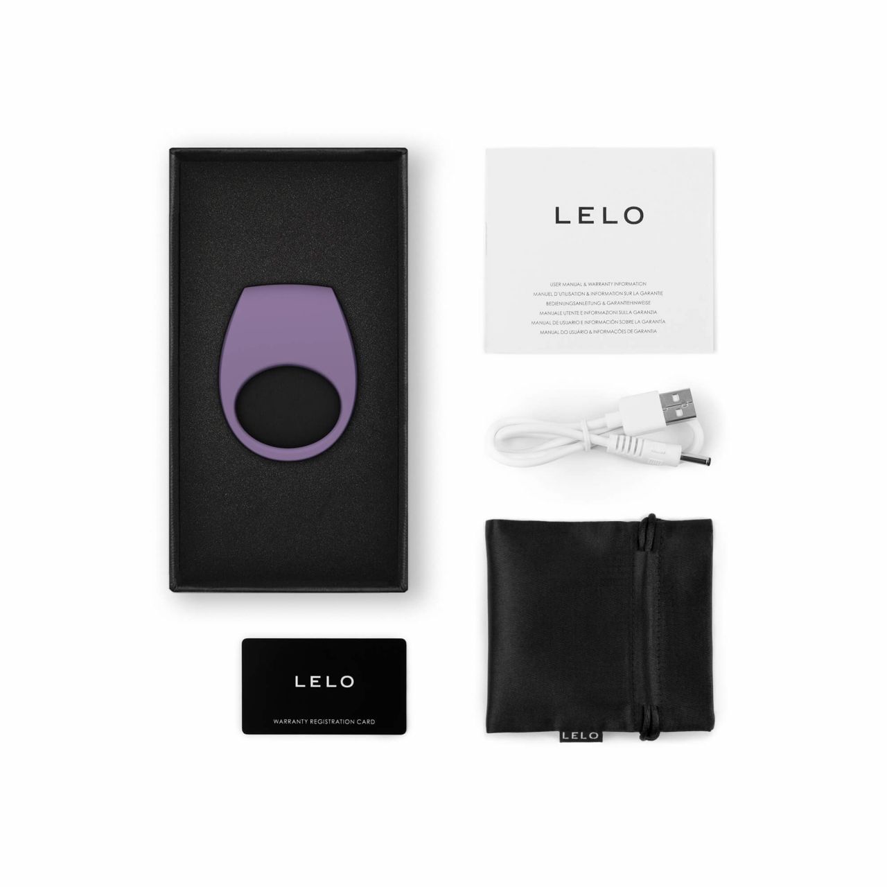 LELO Tor 3 - akkus, okos vibrációs péniszgyűrű (lila)