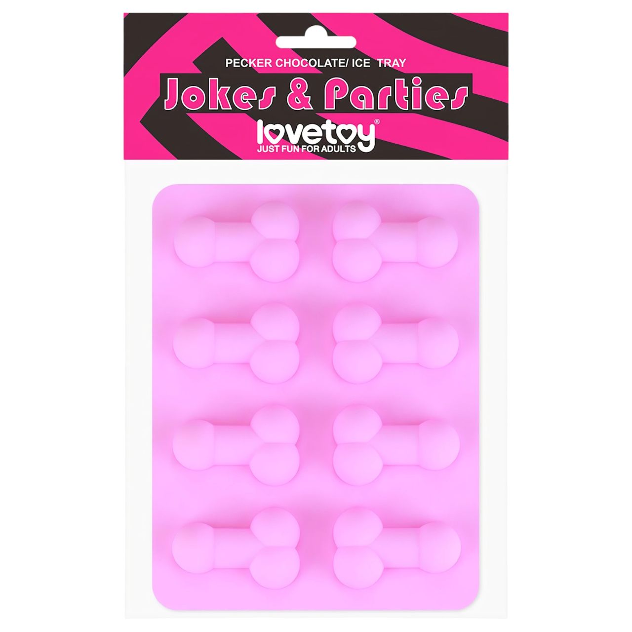 Pénisz formájú jégkocka készítő forma (pink) Pénisz formájú jégkocka készítő forma (pink)