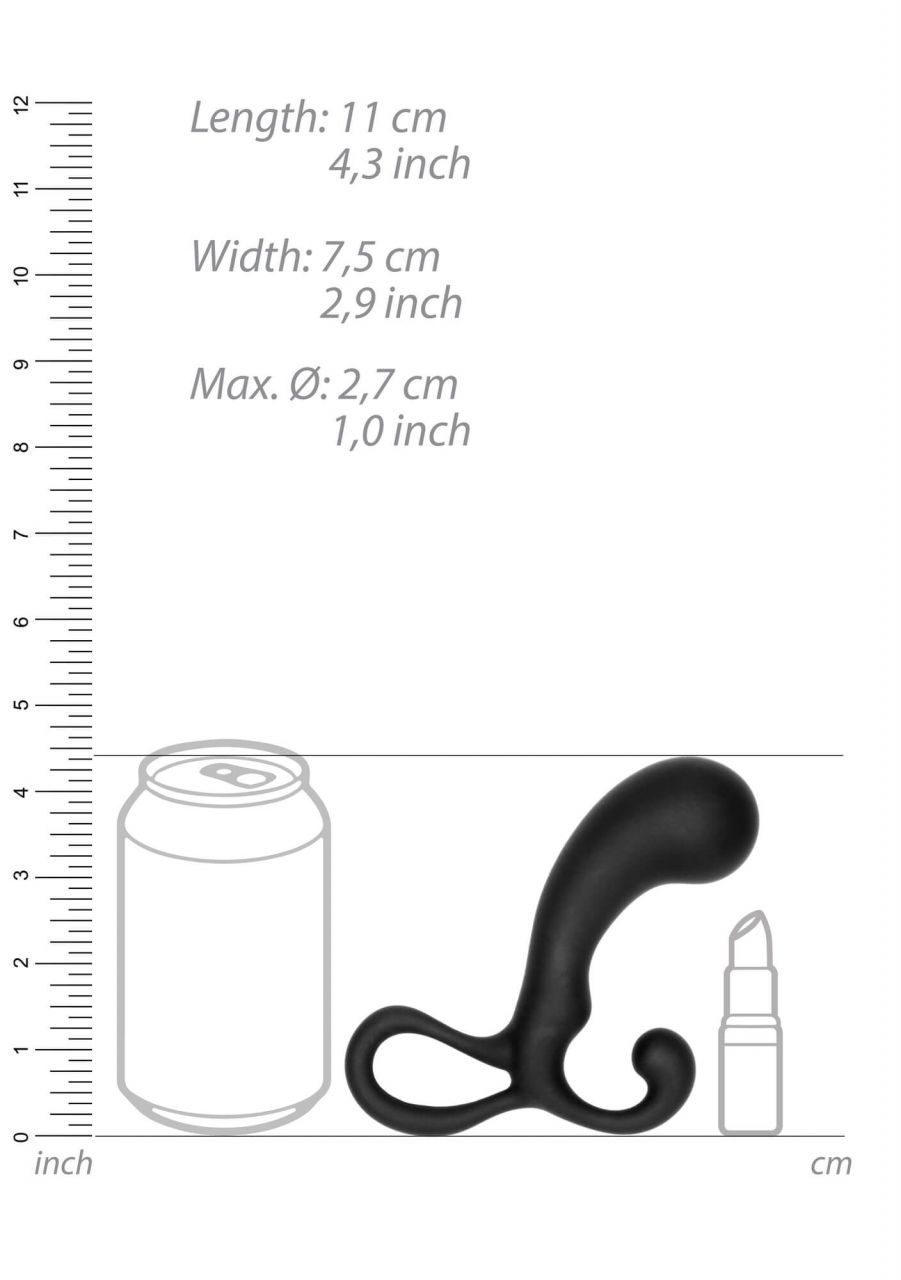 Sono - prosztataizgató dildó szett - 3 részes (fekete)