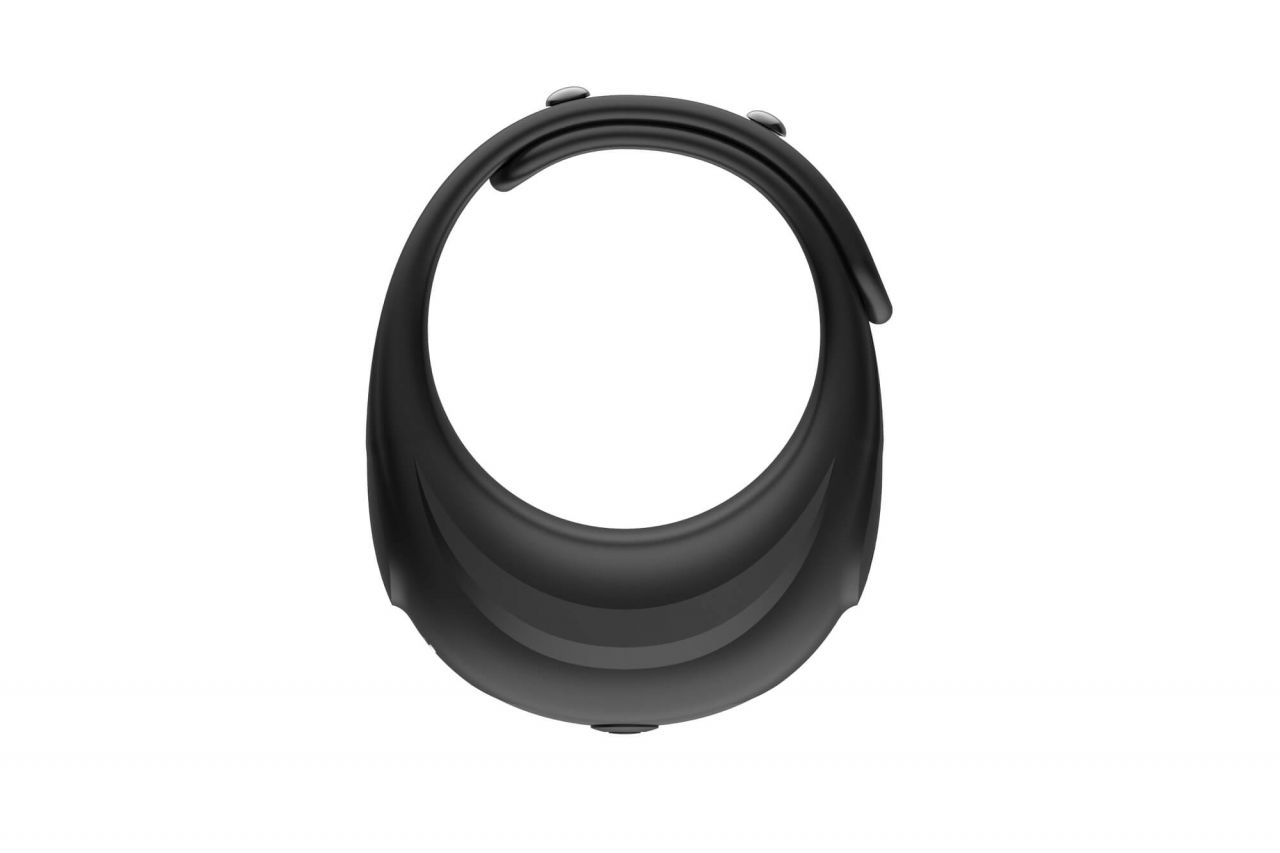 Funny Me - akkus, állítható vibrációs péniszgyűrű (fekete)