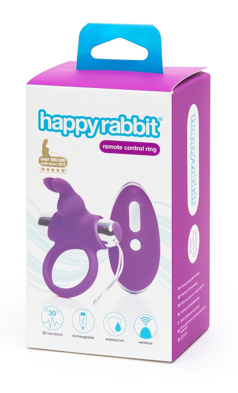 Happyrabbit - akkus, rádiós péniszgyűrű (lila-ezüst) Happyrabbit - akkus, rádiós péniszgyűrű (lila-ezüst)