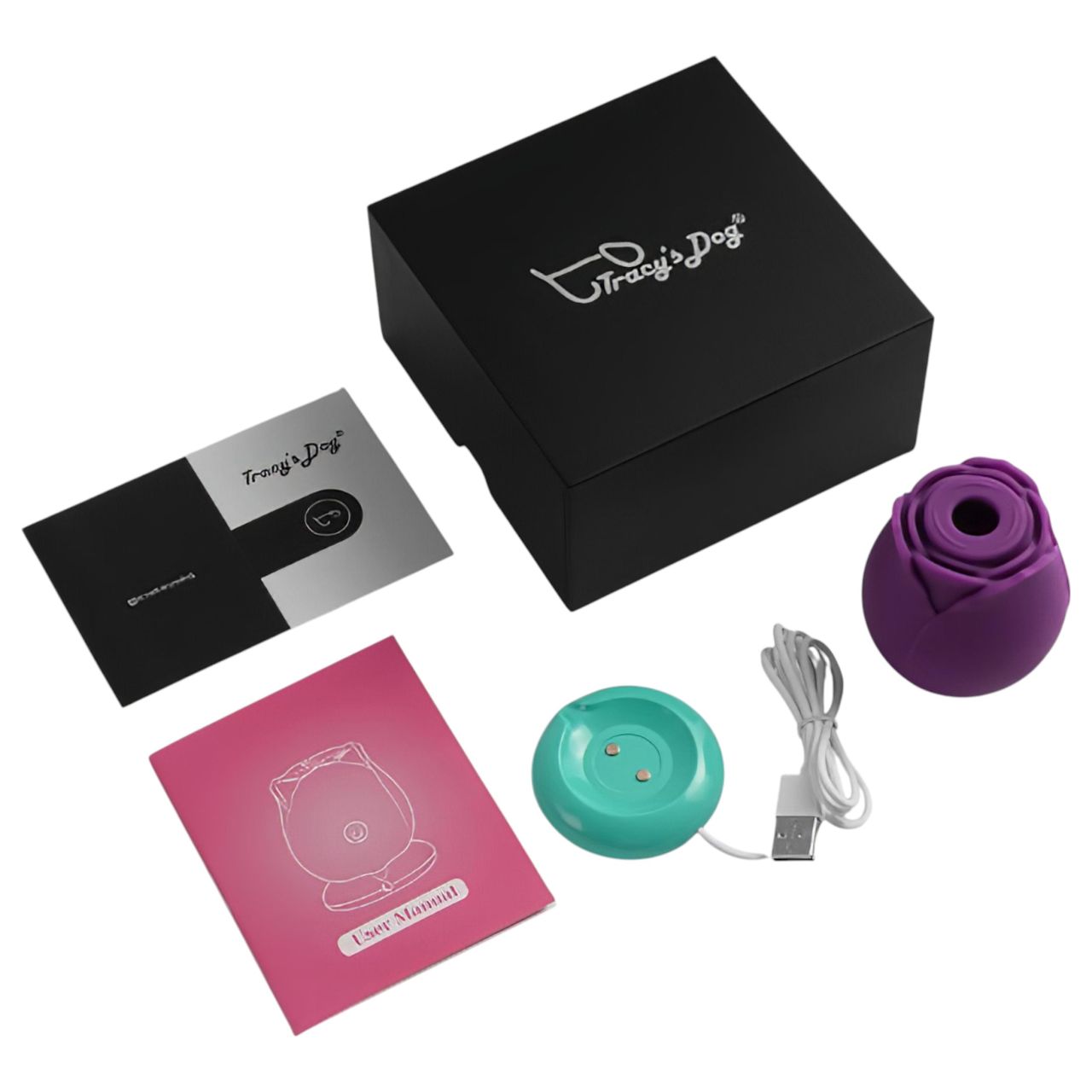 Tracy's Dog Rose - vízálló léghullámos csiklóizgató (lila) Tracy's Dog Rose - vízálló léghullámos csiklóizgató (lila)