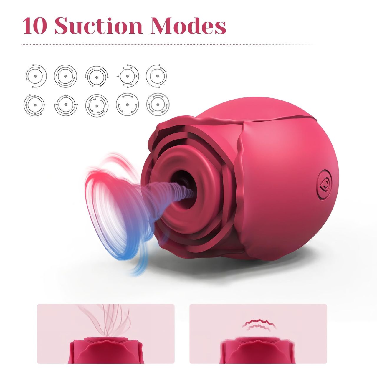 Tracy's Dog Rose - vízálló léghullámos csiklóizgató (lila) Tracy's Dog Rose - vízálló léghullámos csiklóizgató (lila)