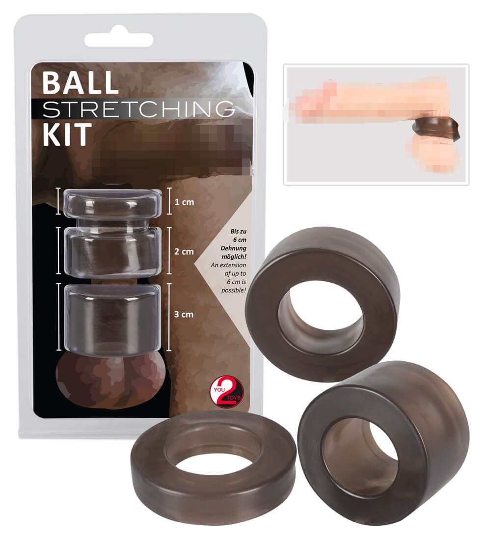 You2Toys - Ball - pénisz-, heregyűrű és nyújtó szett - (füst)