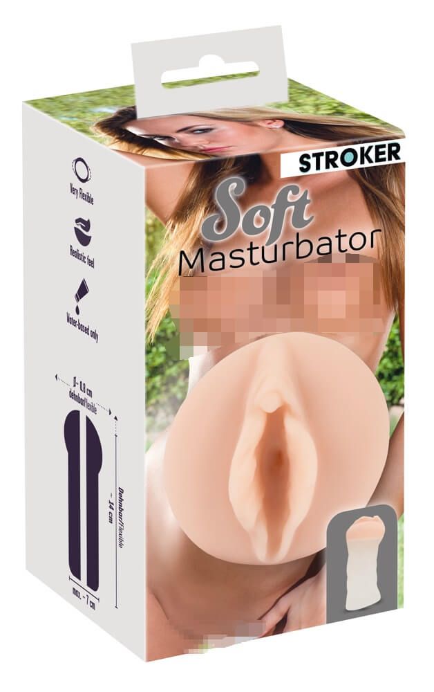 STROKER Soft - élethű műpunci maszturbátor (natúr)