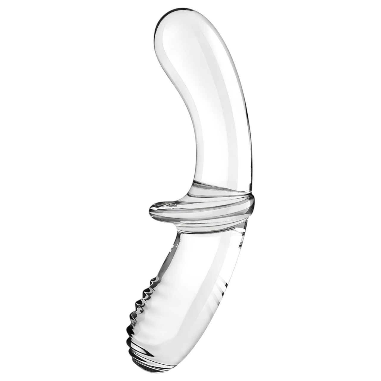 Satisfyer Double Crystal - kétvégű üveg dildó (átlátszó) Satisfyer Double Crystal - kétvégű üveg dildó (átlátszó)