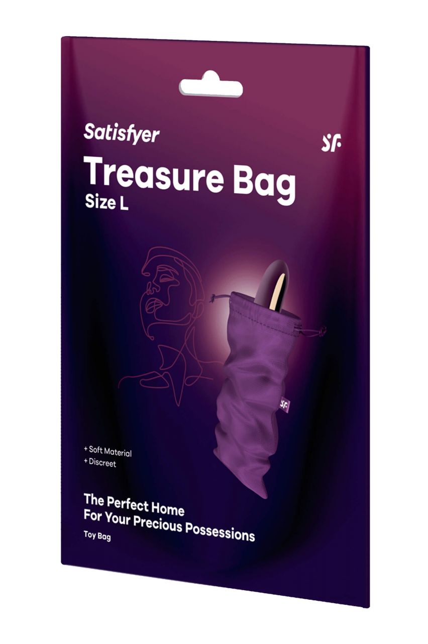 Satisfyer Treasure Bag L - szexjáték tároló táska - közepes (lila)