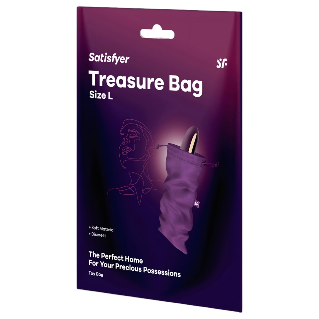 Satisfyer Treasure Bag L - diszkrét tároló táska - közepes (lila) Satisfyer Treasure Bag L - diszkrét tároló táska - közepes (lila)