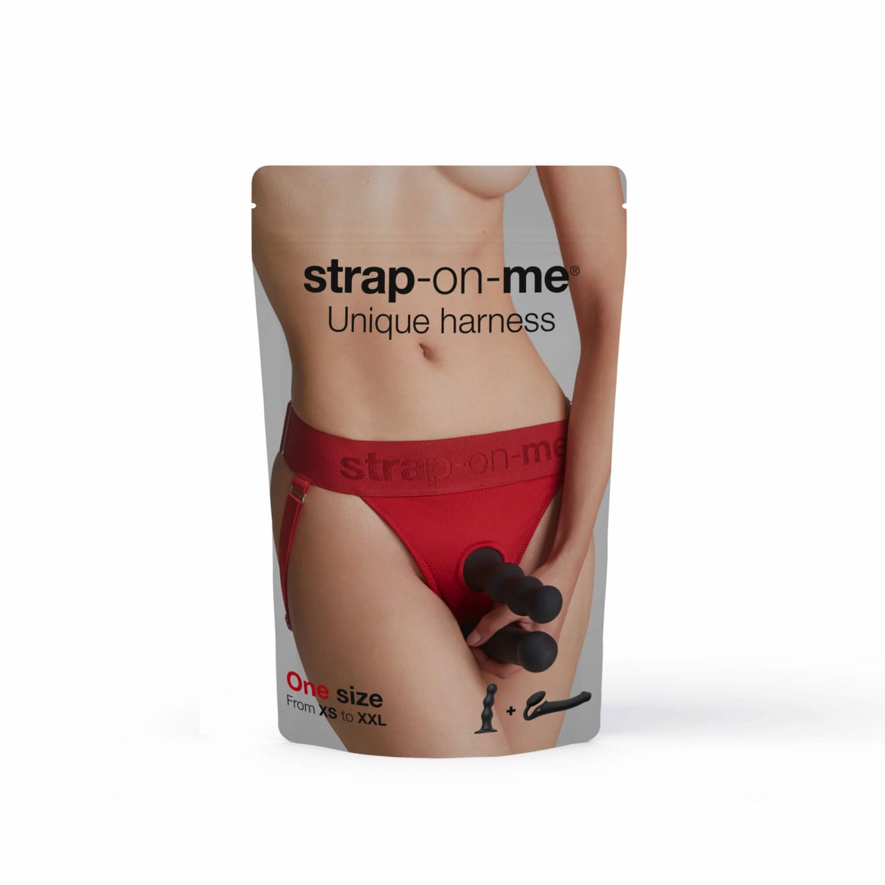 Strap-on-me - alsó felcsatolható dildóhoz - XS-XXL (piros)