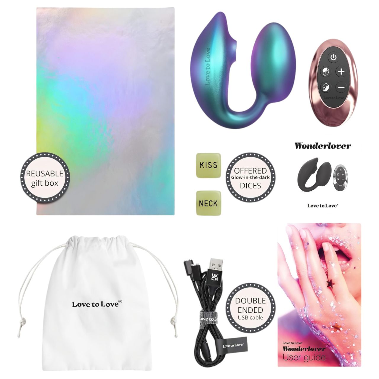 / Wonderlover - csiklóizgató G-pont vibrátor (metál zöld) / Wonderlover - csiklóizgató G-pont vibrátor (metál zöld)