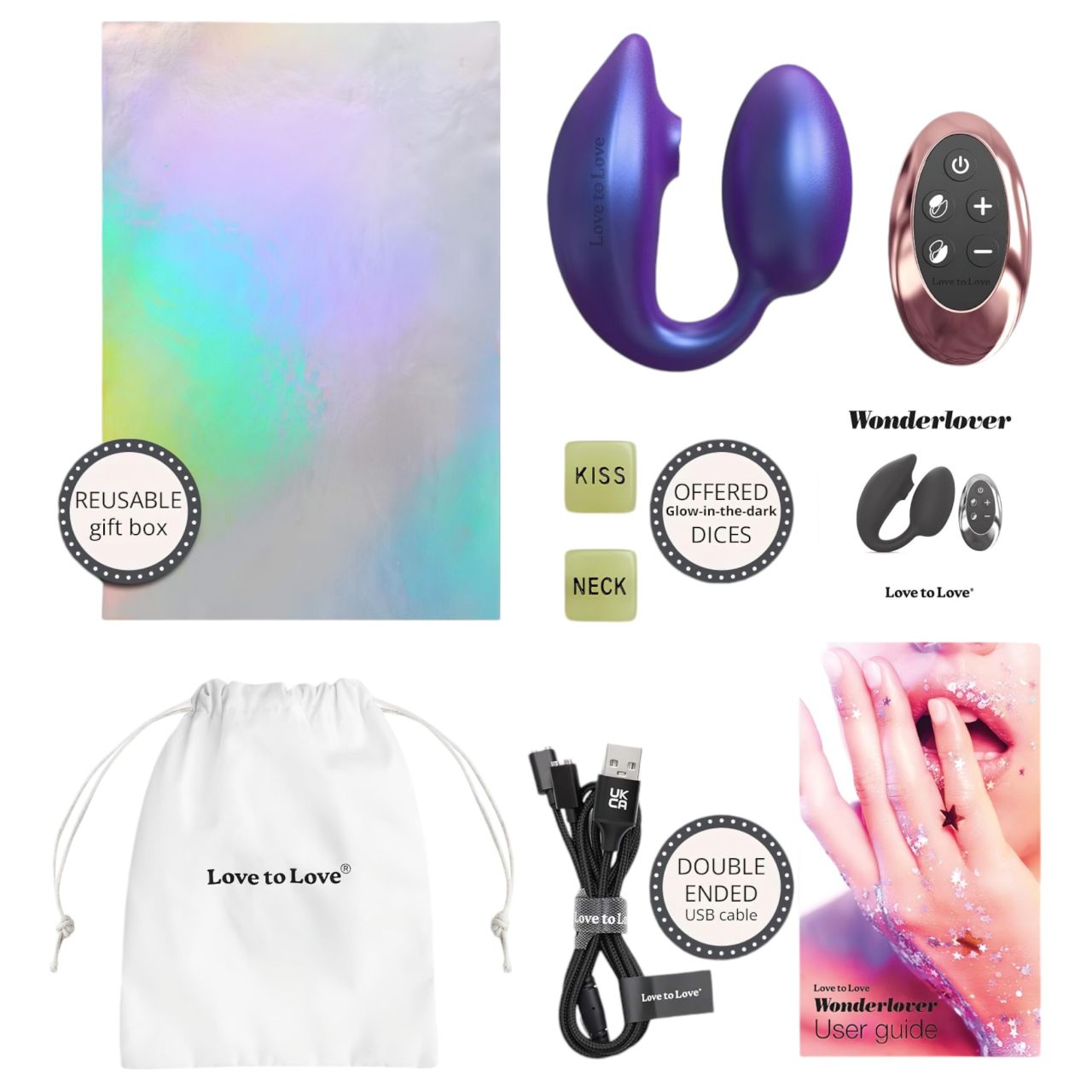 / Wonderlover - csiklóizgató G-pont vibrátor (metál lila) / Wonderlover - csiklóizgató G-pont vibrátor (metál lila)