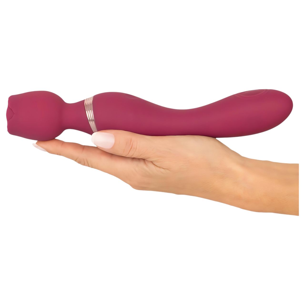 / You2Toys Rosenrot - akkus rózsaszál masszírozó vibrátor (piros)