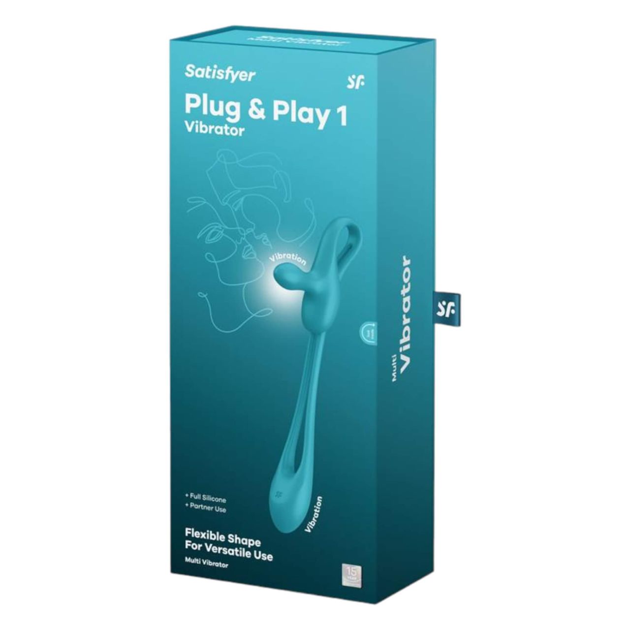 Satisfyer Plug & Play - akkus anál vibrátor és péniszgyűrű (kék)