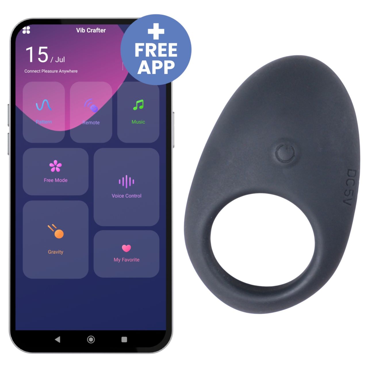 Desirel Halo - okos, vibrációs péniszgyűrű (fekete) Desirel Halo - okos, vibrációs péniszgyűrű (fekete)