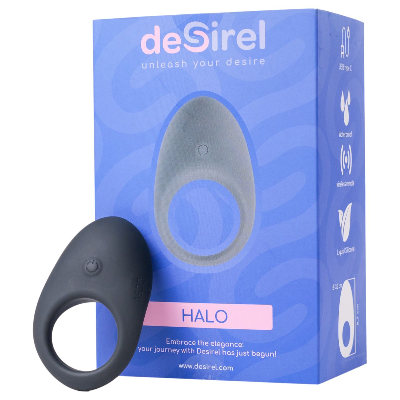 Desirel Halo - okos, vibrációs péniszgyűrű (fekete) Desirel Halo - okos, vibrációs péniszgyűrű (fekete)