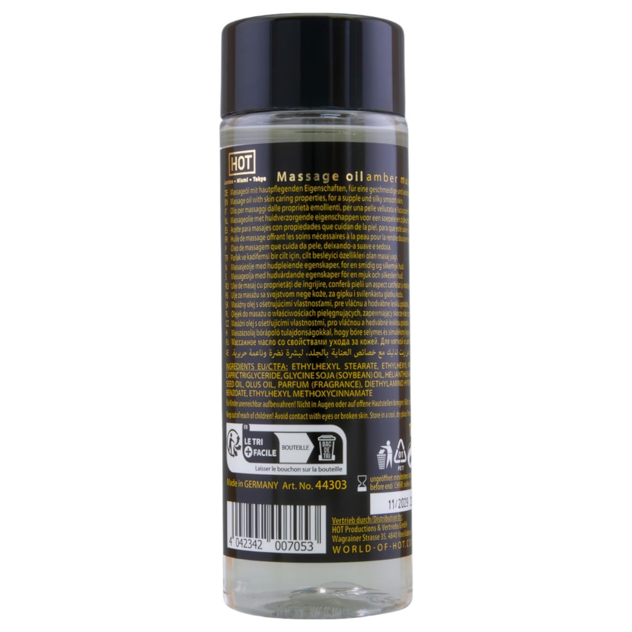 HOT bőrápoló masszázsolaj - borostyán pézsma (100ml) HOT bőrápoló masszázsolaj - borostyán pézsma (100ml)