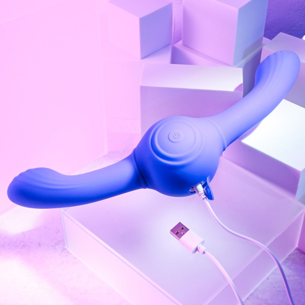 Evolved Our Gyro Vibe - akkus, rázó dupla vibrátor (lila) Evolved Our Gyro Vibe - akkus, rázó dupla vibrátor (lila)