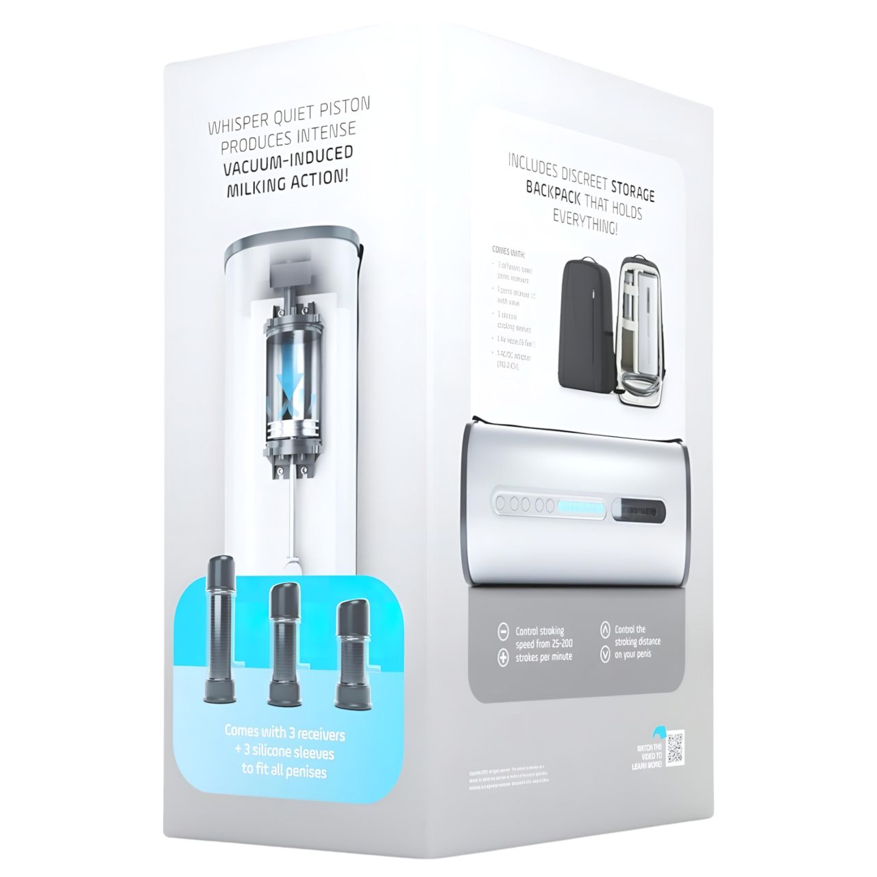 VacuGlide - automata, hálózati orál és maszturbátor gép (ezüst) VacuGlide - automata, hálózati orál és maszturbátor gép (ezüst)