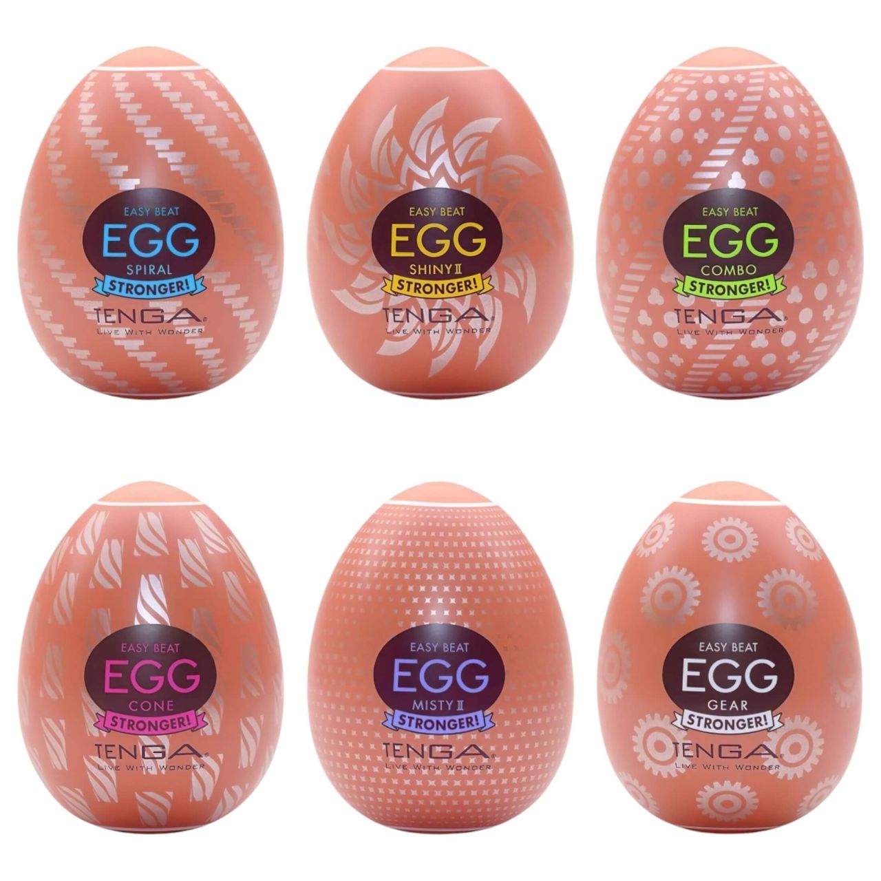 TENGA - Stronger tojás maszturbátor szett - 6db TENGA - Stronger tojás maszturbátor szett - 6db