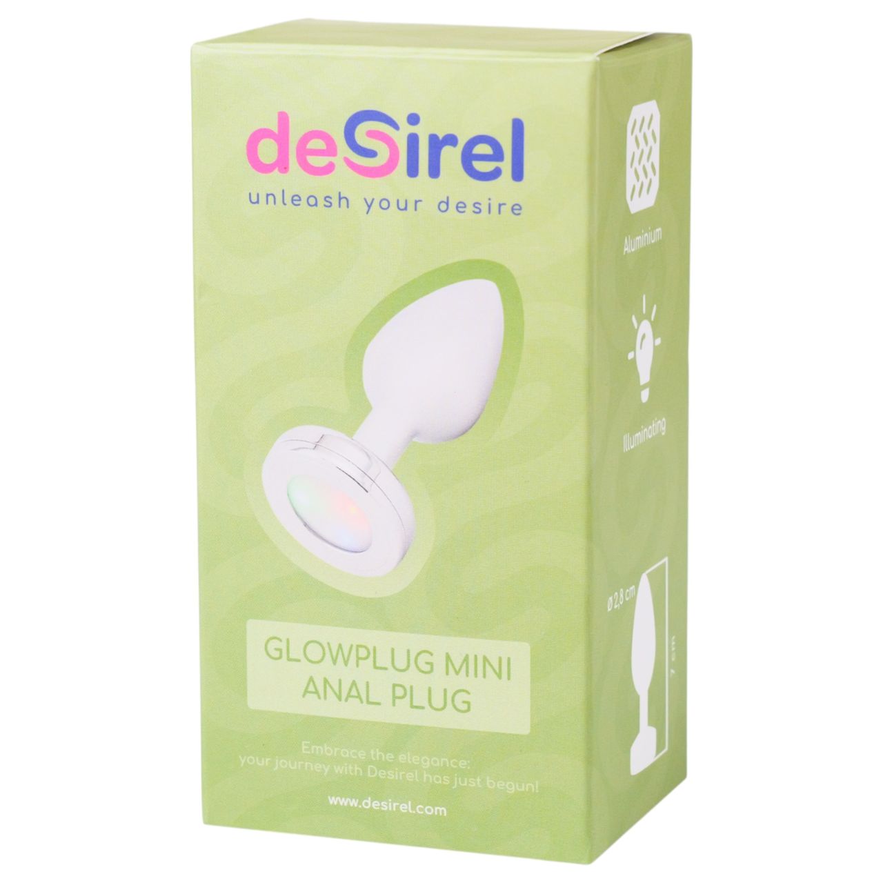 Desirel GlowPlug - világító anál plug - kicsi (ezüst) Desirel GlowPlug - világító anál plug - kicsi (ezüst)