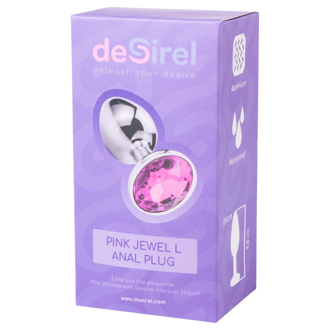 Desirel Pink Jewel L - anál plug (ezüst-pink) Desirel Pink Jewel L - anál plug (ezüst-pink)
