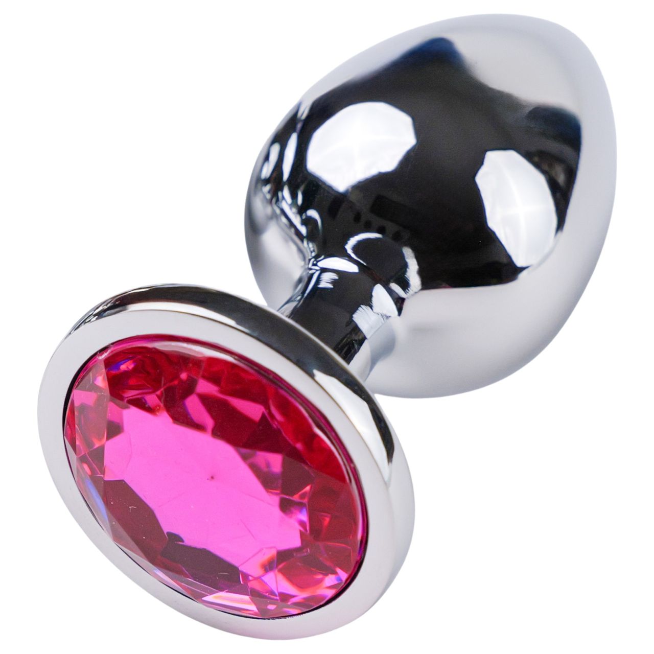 Desirel Pink Jewel L - anál plug (ezüst-pink) Desirel Pink Jewel L - anál plug (ezüst-pink)