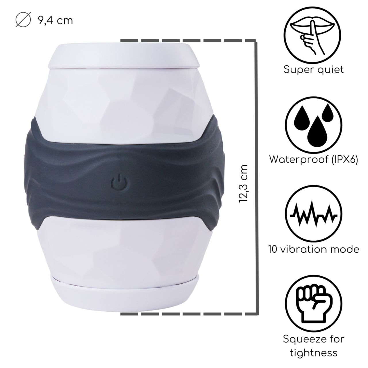 Desirel Grip Master - szorító maszturbátor (szürke) Desirel Grip Master - szorító maszturbátor (szürke)