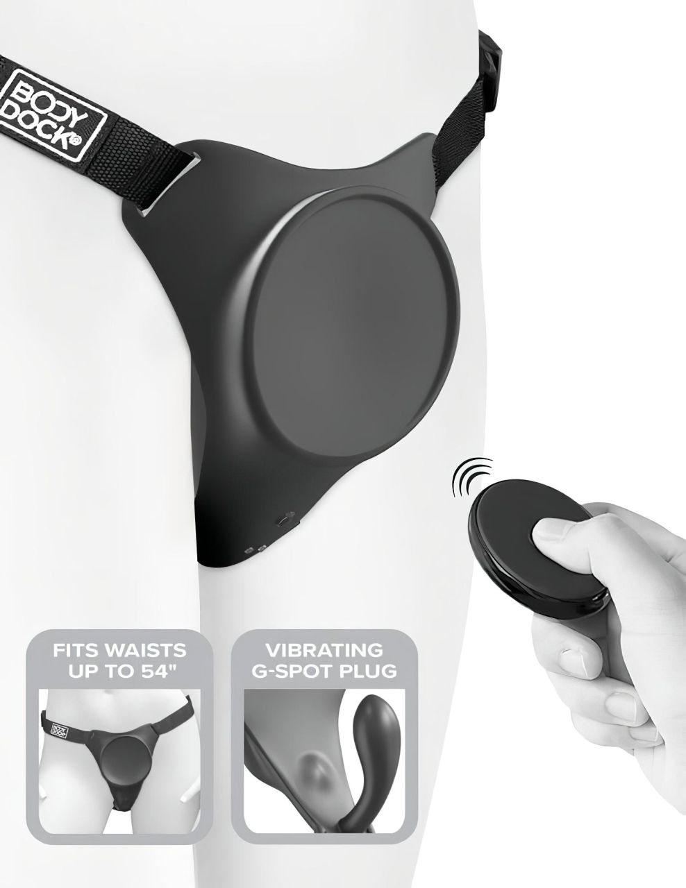 / Body Dock G-pont Pro - rádiós felcsatolható alsó (fekete) / Body Dock G-pont Pro - rádiós felcsatolható alsó (fekete)