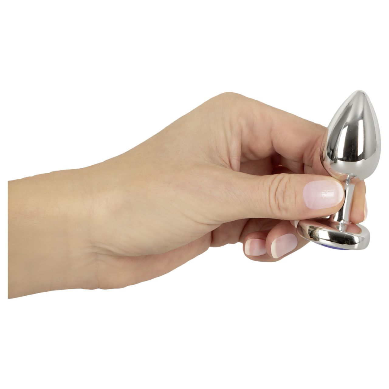 Magic Shiver - fém anál plug kővel (kék) Magic Shiver - fém anál plug kővel (kék)