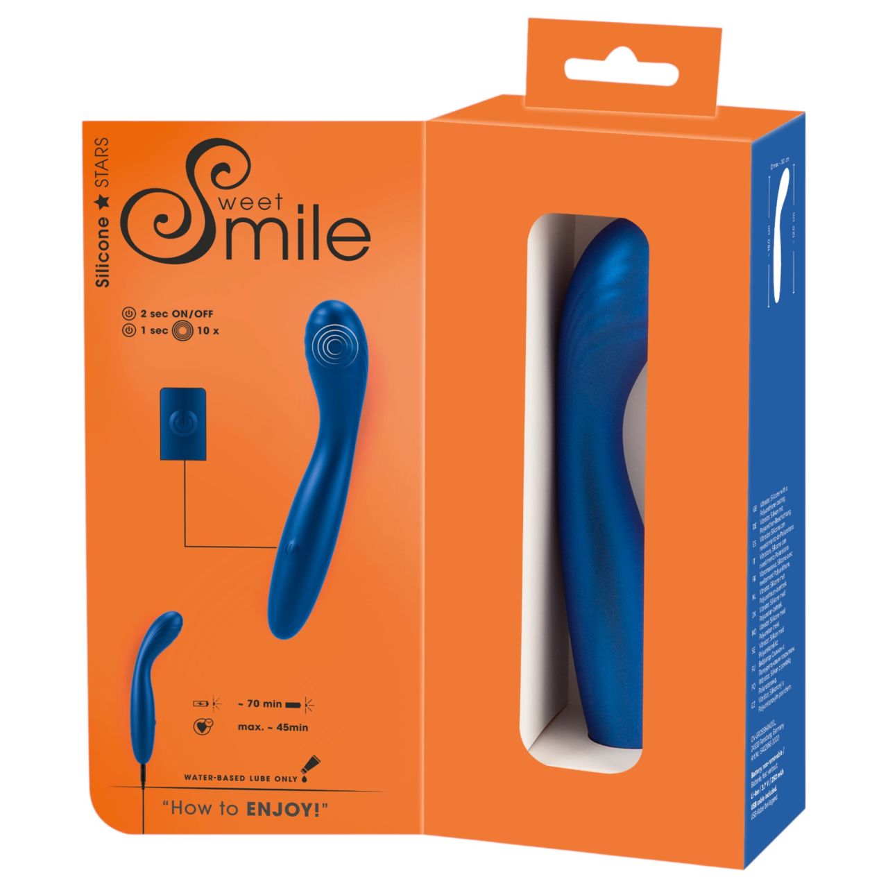 Smile - flexibilis G-pont vibrátor (kék) Smile - flexibilis G-pont vibrátor (kék)