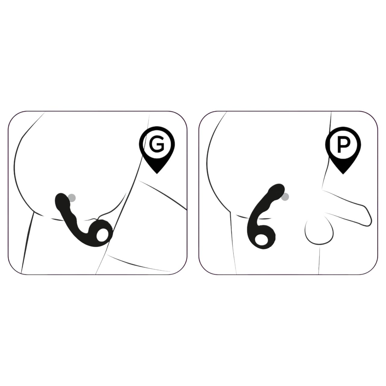 Black Velvets - G és P pont vibrátor (fekete) Black Velvets - G és P pont vibrátor (fekete)