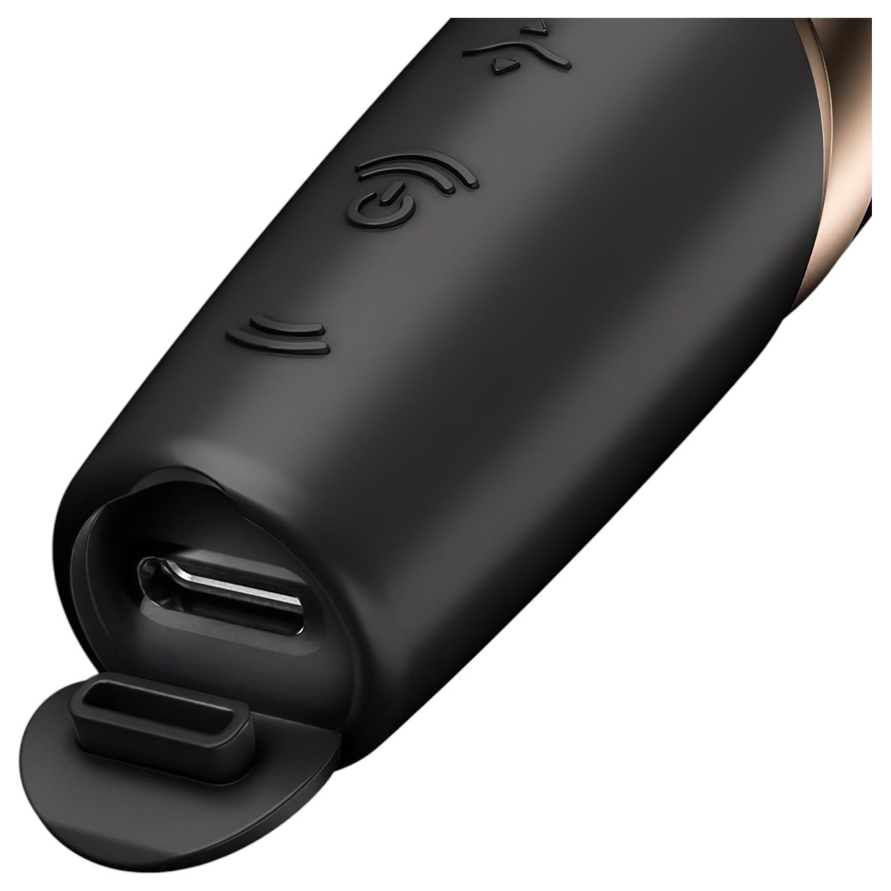 Satisfyer Perfect Kiss - rúzs vibrátor (fekete) Satisfyer Perfect Kiss - rúzs vibrátor (fekete)