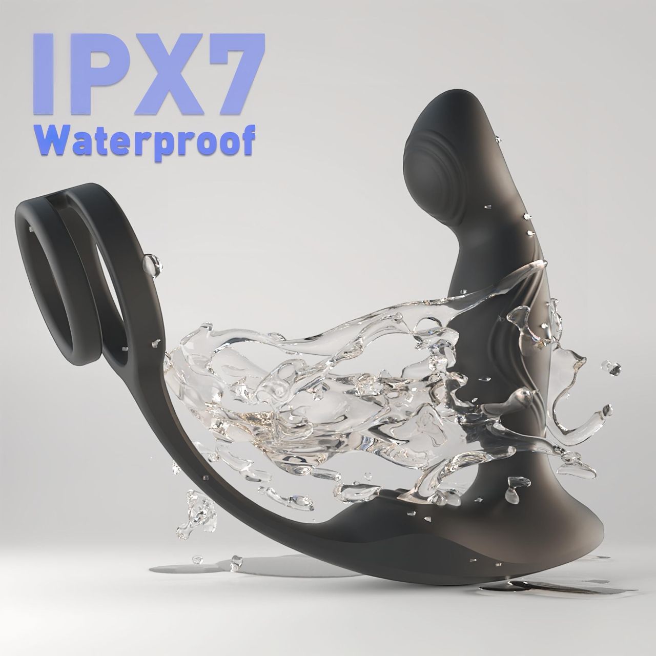 Sex HD Virgil - pénisz-és heregyűrűs prosztata vibrátor (fekete) Sex HD Virgil - pénisz-és heregyűrűs prosztata vibrátor (fekete)