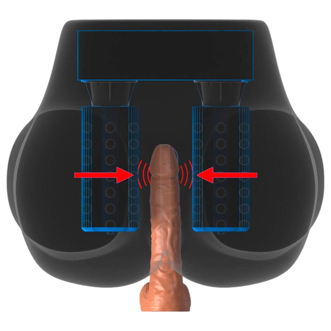 PDX Elite Milk Me Silly - vibrációs torzó maszturbátor (natúr) PDX Elite Milk Me Silly - vibrációs torzó maszturbátor (natúr)