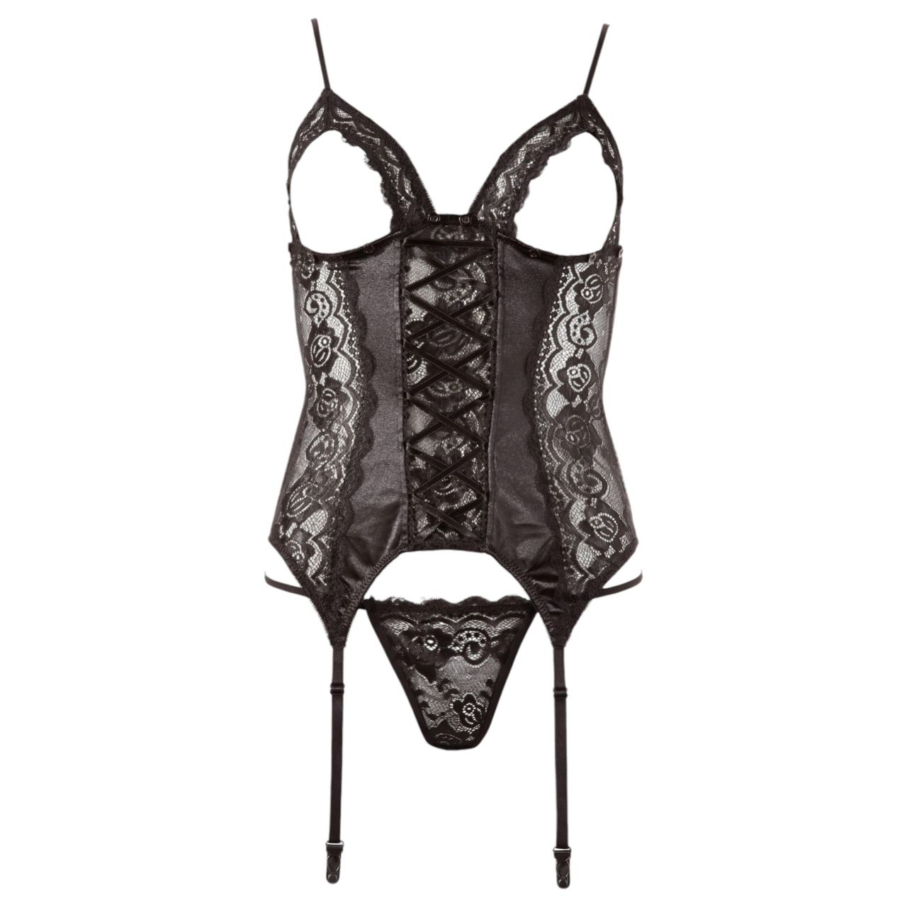 / Cottelli - Variálható harisnyatartós felső (fekete) / Cottelli - Variálható harisnyatartós felső (fekete)